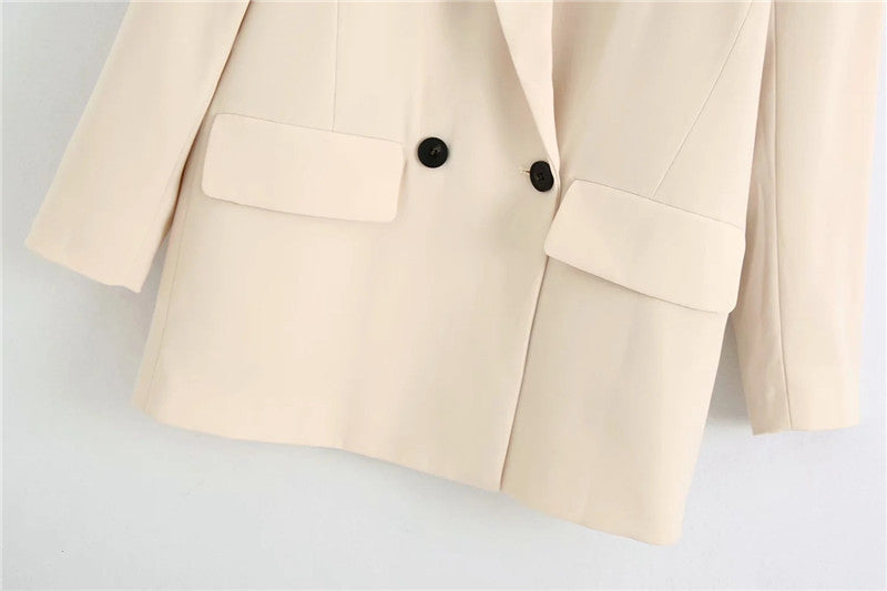 Spring New Product ZA Home Women's Clothing Drape Loose Casual Suit Jacket Women