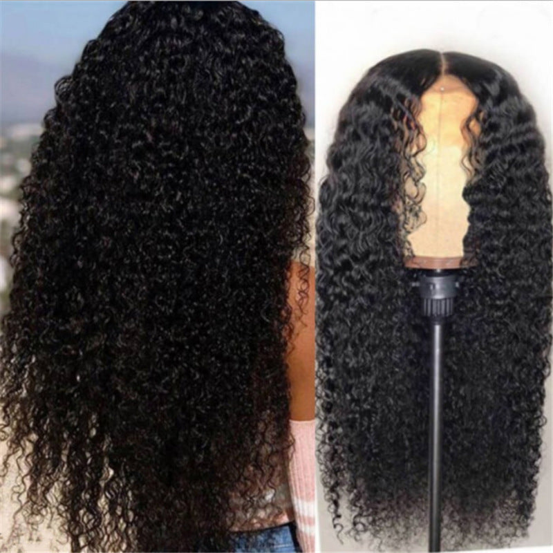 Wig Ladies Mid-length Curly Hair Hand-wrapped Small Curls