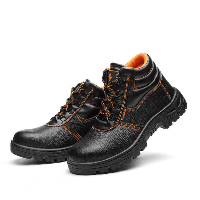 Work shoes steel toe high-top work shoes