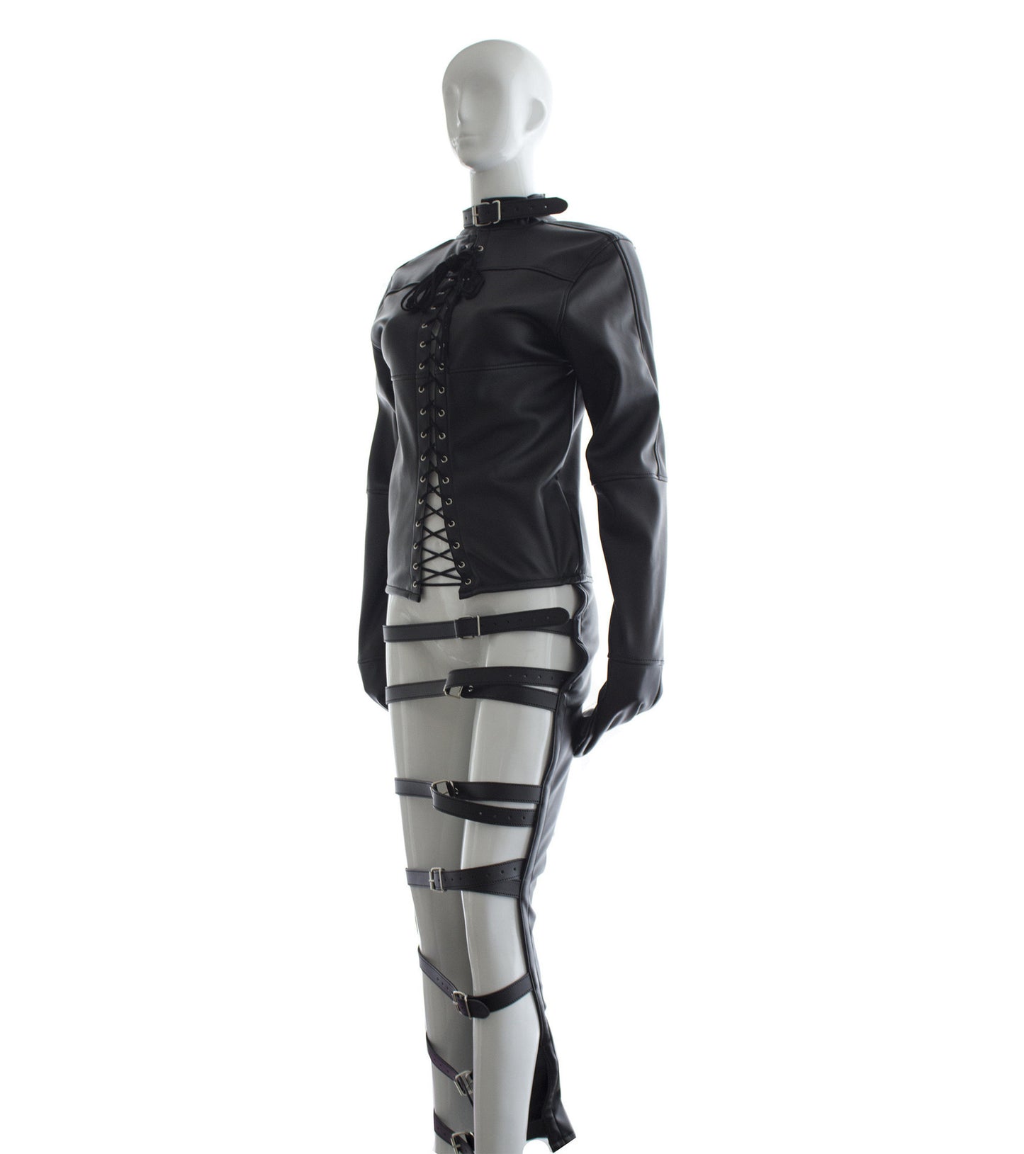 Women Clothes Bondage Stage Black Performance Costume