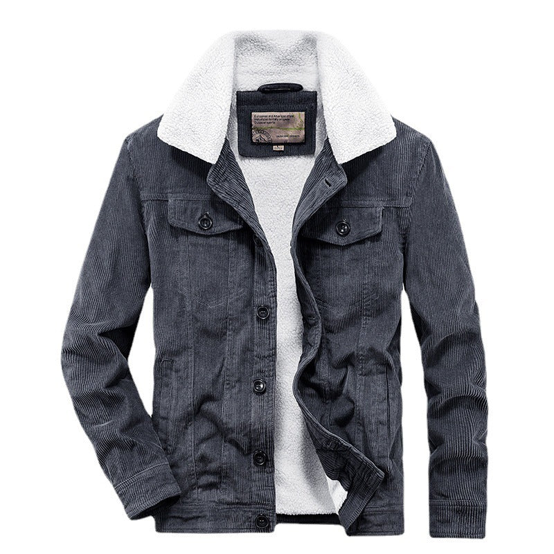 Winter Corduroy Cotton Coat Men