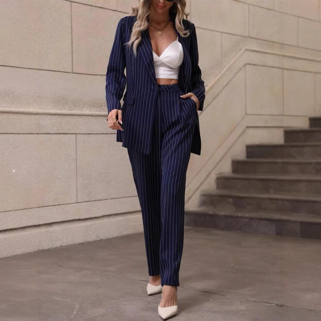 Striped High-end Fashion Elegant Suit