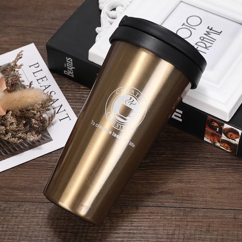 Vacuum Cup Stainless Steel Portable Coffee Cup Portable Vehicle-mounted