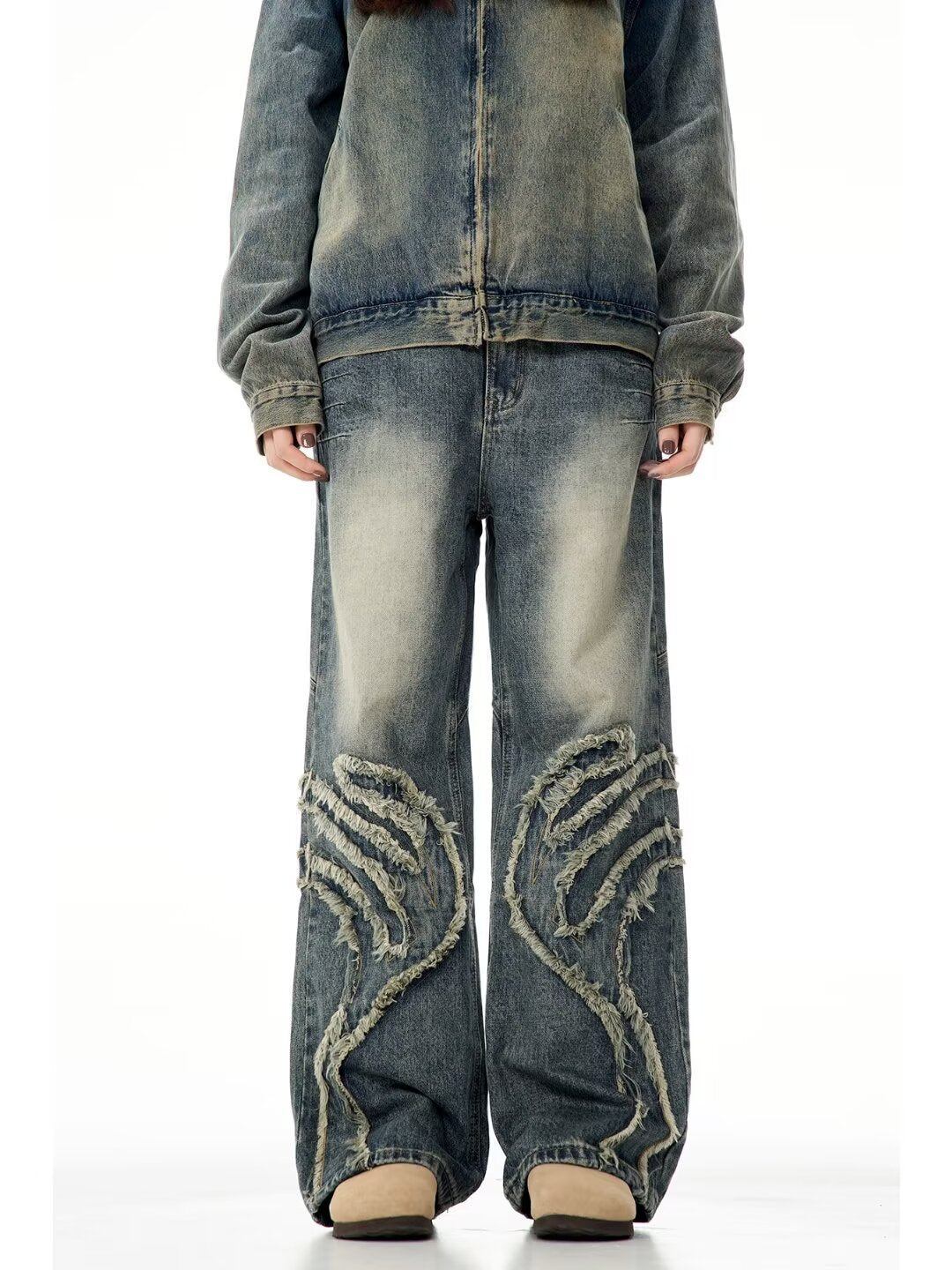 Straight Casual Autumn American Retro Jeans Men