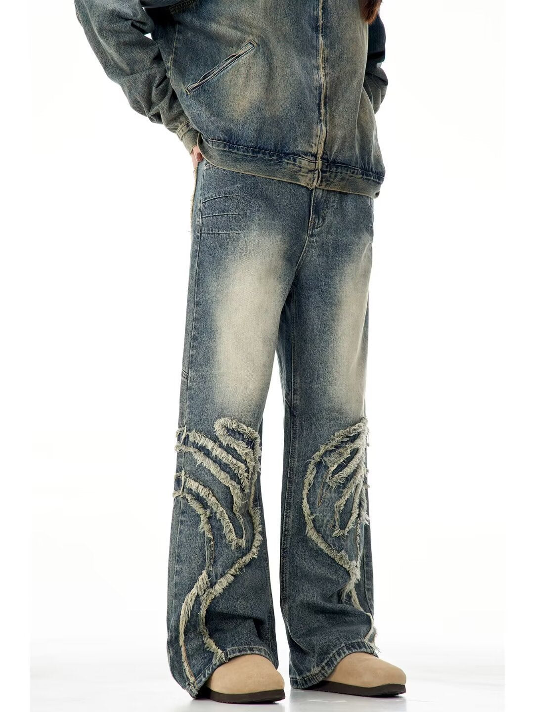 Straight Casual Autumn American Retro Jeans Men