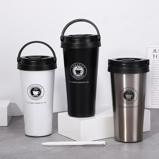 Vacuum Cup Stainless Steel Portable Coffee Cup Portable Vehicle-mounted