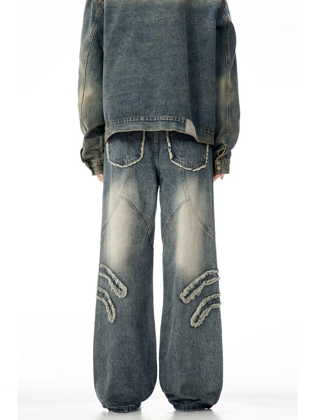 Straight Casual Autumn American Retro Jeans Men